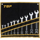 ラチェットレンチ 工具 TOP FRC-10000S 首振り ラチェットコンビセット 【TOP】