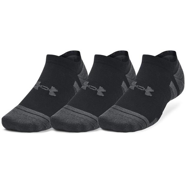 靴下 セット ソックス セット くるぶしソックス UAパフォーマンステック ノーショー ソックス (3足セット) BLK/BLK/JGY 【UDR】