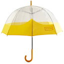 P 킢 P  P UAU7019UPM-RYL TRANSPARENT MOUSTACHE BUBBLE UMBRELLA YELLOW yHUNz