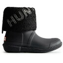 C fB[X V[gu[c Cu[c fB[X W IN/OUT HUNTER LOGO STITCH INSUL BOOT BLACK/WHITE WILLOW yHUNz