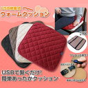 あったかクッション あったか座布団 電気クッション USB 給電式 ウォームクッション 【DIK】