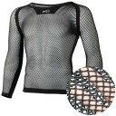 ドライナミック メッシュ 3/4 スリーブ クルー アンダーウェア メンズ アンダーシャツ 肌着 メンズ DRYNAMIC MESH 3/4 SLEEVE CREW M BLACK - NOIR 【JSM】