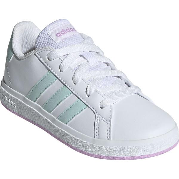 スニーカー キッズ キッズシューズ GrandCourt Lifestyle Tennis Lace-Up フットウェアWHT/セミ