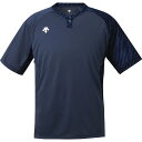 ベースボールTシャツ メンズ Tシャツ 野球 2ボタンベースボールシャツ Dネイビー 【DES】