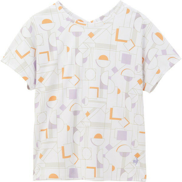 テニスウェア レディース Tシャツ テニス レディース 2wayゲームシャツ ホワイト 【LCQ】