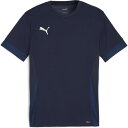 ◆P2倍!!　4/24～4/27まで!◆ Tシャツ メンズ 半袖  サッカー メンズ teamGOAL ゲームシャツ PUMA NAVY