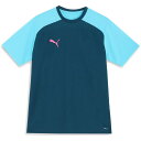 サッカーTシャツ メンズ サッカーウェア  サッカー メンズ individual PUMAftbl PRO SS TEEシャツ BRIGHT AQUA