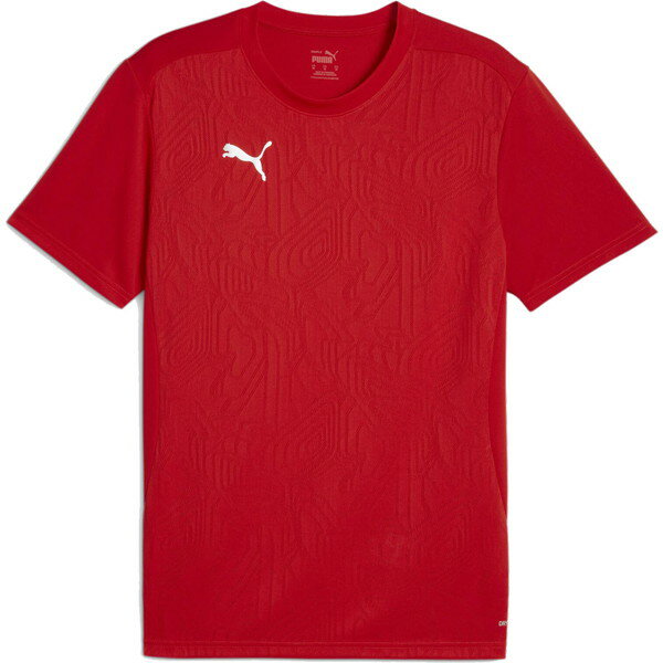 サッカーTシャツ メンズ サッカーウェア  サッカー メンズ teamFINAL トレーニング シャツ PUMA RED