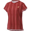 Tシャツ テニスウェア レディース ウィメンズゲームシャツ ボルドー 【YNX】