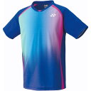 Tシャツ テニスウェア バドミントンウェア ユニゲームシャツ(フィットスタイル) ミッドナイトネイビー