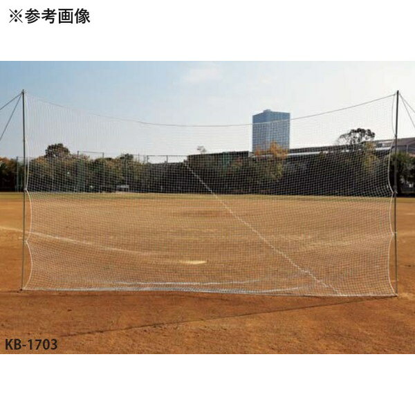 ネット 野球 フェンス KB-1704 バックネットDX白andポールセット 【KNY】【36CE】