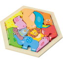 パズル 知育玩具 おもちゃ 21424 木製六角パズル どうぶつ 【AC】
