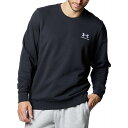 トレーナー メンズ トップス UAエッセンシャルテリー クルー Black/White 【UDR】(4)