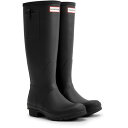 長靴 レディース レインブーツ WOMENS ORIGINAL TALL CARDHOLDER BOOT BLACK 【HUN】