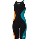 水着 競泳水着 膝上 4分丈 Pro Hybrid 2 Openback Kneeskin アクアリウム×パパイヤパンチ 【JSS】