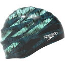 スイムキャップ 水泳キャップ スイミングキャップ SE12515-DT Print Silicone Cap ダークティール 【JSS】