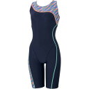 水着 フィットネス スイミング Asymmetry Loosen Kneeskin ネイビーブルー 【JSS】