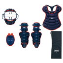 防具 防具セット 4点セット BL703SET-2964 野球 少年軟式用 防具 4点セット ネイビー×レッド 【ZTB】