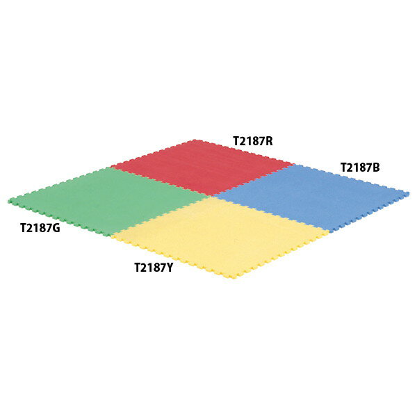 マット ジョイントマット 学校体育器具 T-2187B 抗菌ジョイントマットSC15 青 【TOL】【36CE】