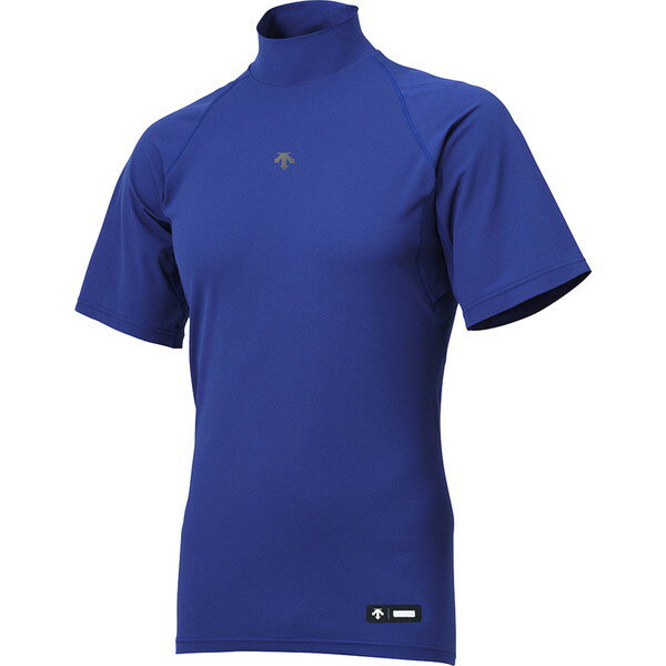 アンダーシャツ シャツ インナー 【メール便発送】 ハイネック半袖アンダーシャツ ブルー 【DES】【36CE】