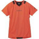 Tシャツ シャツ ゲームシャツ 半袖バレーシャツ オレンジ 【DES】