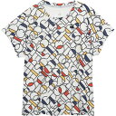 テニスウエア Tシャツ 半袖 ロゴグラフィックゲームシャツ ホワイト 【LCQ】