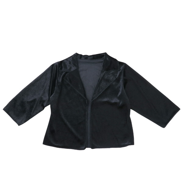 衣装 ベース ジャケット #19384 ベロアジャケット 黒 【AC】