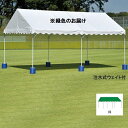 テント エバニュー EKA854-緑500 集会用テントアルミ AH-B(緑) (ENW)(4)