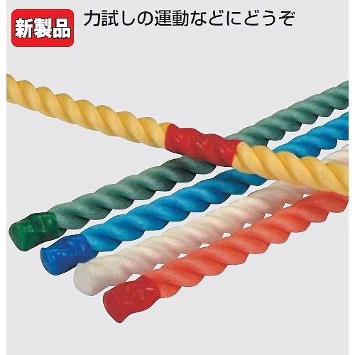 運動遊びロープ エバニュー EKA423 運動遊びロープ(白、赤、黄、緑、青5色の各色1本1組) (ENW) 運動遊びロープ エバニュー EKA423 運動遊びロープ(白、赤、黄、緑、青5色の各色1本1組) (ENW)
