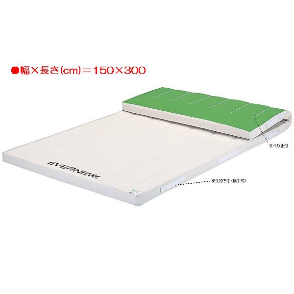 体操マット エバニュー EKM186 5cm厚抗菌合成スポンジコンビマットすべり止付(枚) (ENW)