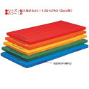 カラー体操マット エバニュー EKM017 エコ・カラーコンビマットすべり止付(枚)(赤) (ENW)【36CE】