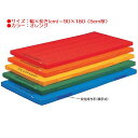 カラー体操マット エバニュー EKM026 エコ・抗菌カラーマットすべり止付(枚)(オレンジ) (ENW)【36CE】