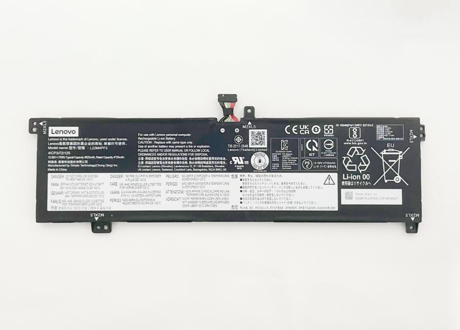 商品情報 商品名: 純正 Lenovo バッテリー 商品概要: スペック: 公称電圧15.56V、公称容量4820mAh / 75Wh 型番:L22B4PF5 保証期間: 当店より1年間動作保証 対応機種一覧: Lenovo IdeaPad Pro 5 16APH8 16ARP8 16IRH8 Lenovo Slim Pro 9 16IRP8 Lenovo Yoga Pro 9 16IRP8 Lenovo Pro 16 ARP8 対応純正型番: L22D4PF5 L22C4PF5 L22X4PF5 L22B4PF5 L22M4PF5商品情報 商品名: 純正 Lenovo バッテリー 商品概要: スペック: 公称電圧15.56V、公称容量4820mAh / 75Wh 型番:L22B4PF5 保証期間: 当店より1年間動作保証 対応機種一覧: Lenovo IdeaPad Pro 5 16APH8 16ARP8 16IRH8 Lenovo Slim Pro 9 16IRP8 Lenovo Yoga Pro 9 16IRP8 Lenovo Pro 16 ARP8 対応純正型番: L22D4PF5 L22C4PF5 L22X4PF5 L22B4PF5 L22M4PF5