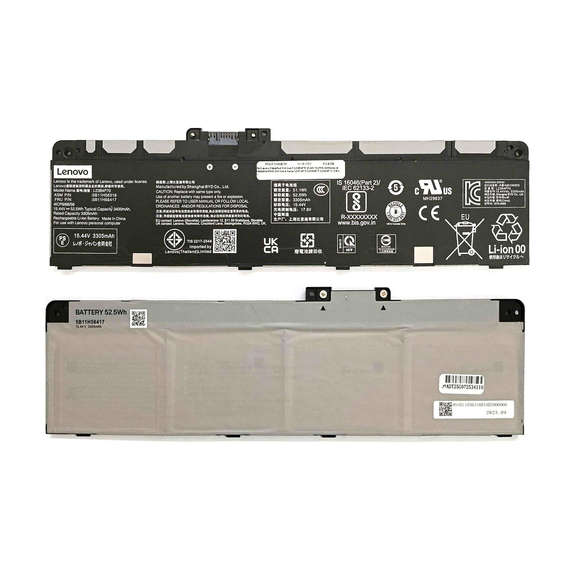 商品情報 商品名: 純正 Lenovo バッテリー 商品概要: スペック: 公称電圧 15.44V 公称容量 3400 mAh/ 52.5 Wh 型番: L23B4P70 保証期間: 当店より1年間動作保証 対応機種一覧: Lenovo ThinkPad P14s Gen 5 Gen 6 Lenovo ThinkPad T14 Gen 5 Gen 6 対応純正型番: L23C4P73 L23D4P71 L23B4P70 L23M4P72 L23L4P70商品情報 商品名: 純正 Lenovo バッテリー 商品概要: スペック: 公称電圧 15.44V 公称容量 3400 mAh/ 52.5 Wh 型番: L23B4P70 保証期間: 当店より1年間動作保証 対応機種一覧: Lenovo ThinkPad P14s Gen 5 Gen 6 Lenovo ThinkPad T14 Gen 5 Gen 6 対応純正型番: L23C4P73 L23D4P71 L23B4P70 L23M4P72 L23L4P70