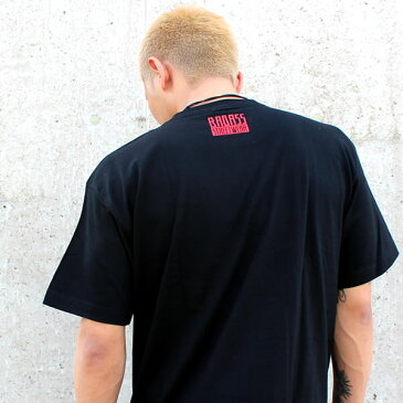 BADASS 5BOX バダス 半袖 Tシャツ ブラック×レッド 黒 赤 メンズ レディース ファッション ストリート B系 スケート BADASS STREET WEAR オシャレ ダンス 衣装 キッズ 大きいサイズ トップス 服 スポーツ アウトドア SKATE SPORTS ロゴ 春 夏 ヒップホップ HIPHOP