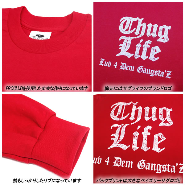 THUGLIFE / サグライフ 長袖Tシャツ PAISLEY LOGO ペイズリーロゴ ロングスリーブ ...