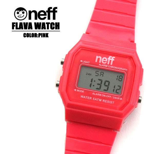 neff ネフ メンズ レディース Neff Flava Watch Unisex 時計 ピンク ウォッチ サーフ ストリート系 メンズファッション スノボー スケボー サーフィン ウェア 夏 あす楽 即日発送