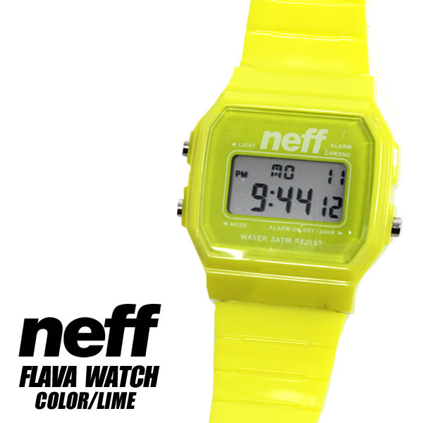 neff ネフ メンズ レディース Neff Flava Watch Unisex 時計 ライム ウォッチ サーフ ストリート系 メンズファッション スノボー スケボー サーフィン ウェア 夏 あす楽 即日発送