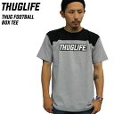 THUGLIFE TOCt TVc THUG FOOTBALL BOX TEE O[~ubN LA Xg[g [N ~^[ Be[W ؂ւ J[ Y t@bV