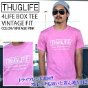 THUGLIFE TOCt TVc 4LIFE BOX TEE VINTAGE FIT Be[WsN LA Xg[g [N ~^[ Be[W Xgb` J[  Y t@bV