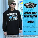 OG CLASSIX オージークラシックス 長袖Tシャツ ロンT ロングスリーブ BEACH RIDE LONG SLEEVE ブラック 黒 トップス 春 秋 冬 メンズ ファッション サーフ ライダー バイカー ロゴ プリント ストリート スケート スケーター あす楽