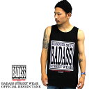 BADASS OFFICIAL TANK TOP オフィシャルタンクトップ ブラック.ストリート.スケート.コラボ.ダブルネーム BADASS STREET WEAR オシャレ ダンス チーム カラー メンズ レディース キッズ