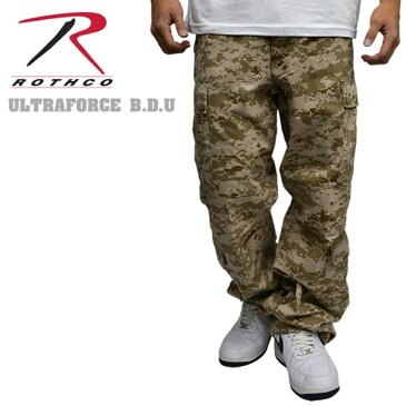 ROTHCO ロスコ Ultraforce Vintage Paratrooper Pants デザートデジタルカモ ロスコ 迷彩 ろすこ ARMY ROTHCO カモ 迷彩柄 メンズ アメカジ　カーゴパンツ Tシャツ バッグ メンズ ファッション あす楽 アメカジ ストリート ルード スケート