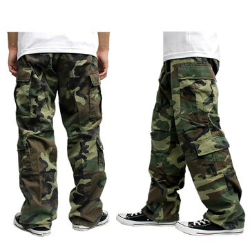 再入荷！　ROTHCO ロスコ Ultraforce Vintage Paratrooper Pants カーゴパンツ　ウッドランド カモ 迷彩柄 メンズ アメカジ　カーゴパンツ Tシャツ バッグ ミリタリー 軍 アウトドア メンズカジュアル メンズ ファッション あす楽 アメカジ