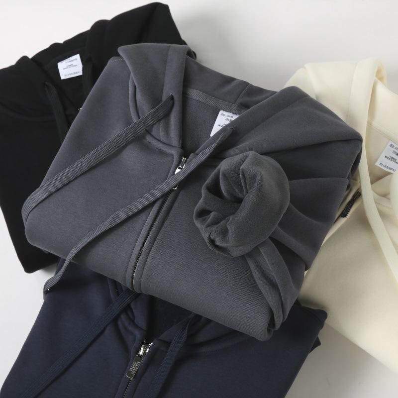 ワッフル パーカー メンズ ジップアップ スウェット パーカー 薄手 フード付き ゆったり ルーズ フーデ..