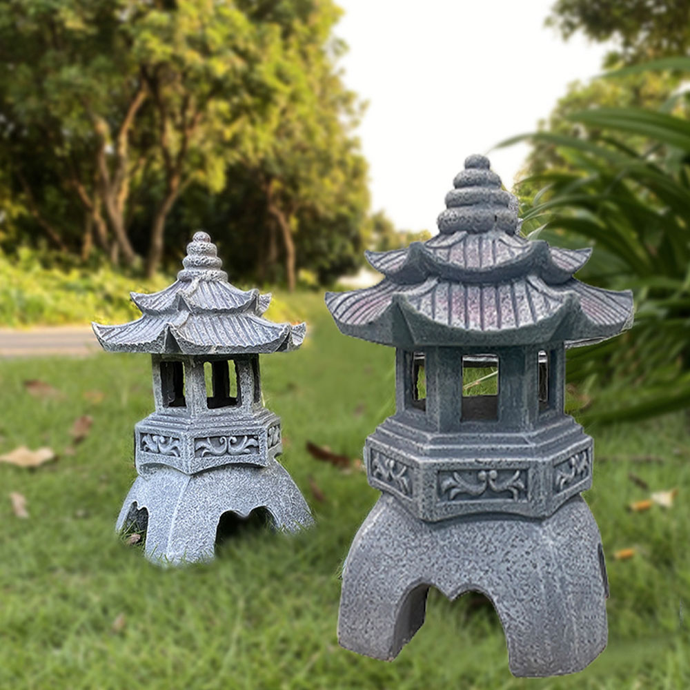 ソーラーライト ガーデンライト 和風 灯篭 灯籠 ガーデンオーナメント 電池不要 ソーラー led LED タイ..