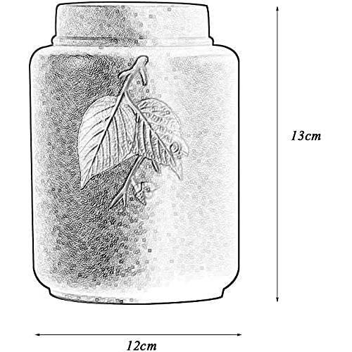 ミニ骨壺 分骨用 骨壷 ペット葬儀埋葬壷火葬壷大人子供手作りセラミックペット壷封印 陶器製骨壺 0919(Color:Black) 2