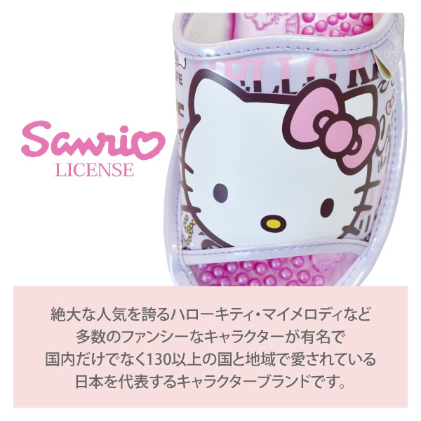 SANRIO（サンリオ）【SA-4154】　ハローキティ 健康サンダルサーフロゴデザイン　レディースM・Lサイズ　◆全4色◆[611102]