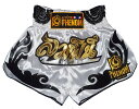 PHENOM MUAYTHAI フェノム ムエタイトランクス 021キッズ 白×黒/キックパンツ ムエタイパンツ 子供 キッズ レディース 子供用 メンズ ジュニア