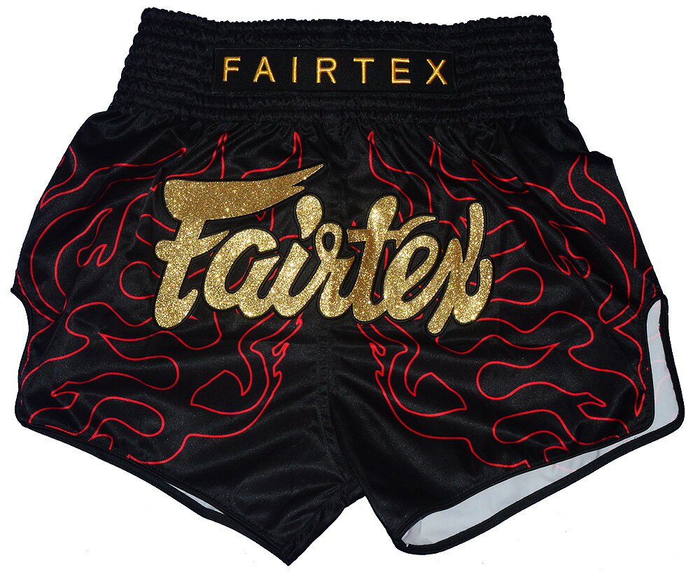 素材/ ポリエステル キックボクシング パンツ 。 メンズ レディース ONE CHAMPIONSHIPでも存在感を見せるFAIRTEX。LAVA(溶岩)デザインの新作ショーツ。 サイズ S :ウェスト68cm~80cm（TWINSのMサイズ） / 全丈33cm M : ウェスト73cm~88cm（TWINSのLサイズ） / 全丈35cm L : ウェスト76cm~94cm（TWINSのLサイズ） / 全丈39cm